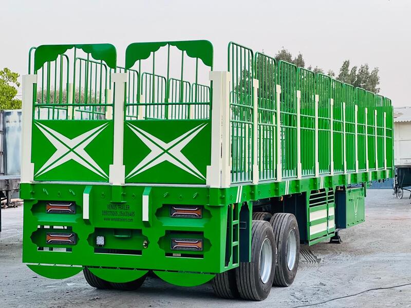 Flatbed trailers in Sharjah for heavy cargo transport