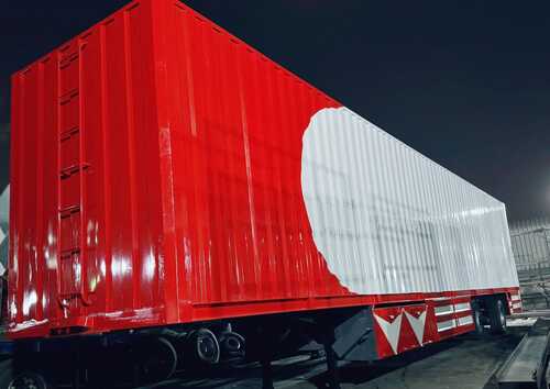 Box trailer for secure cargo transport in the UAE by Venus Trailers Manufacturing Sharjah